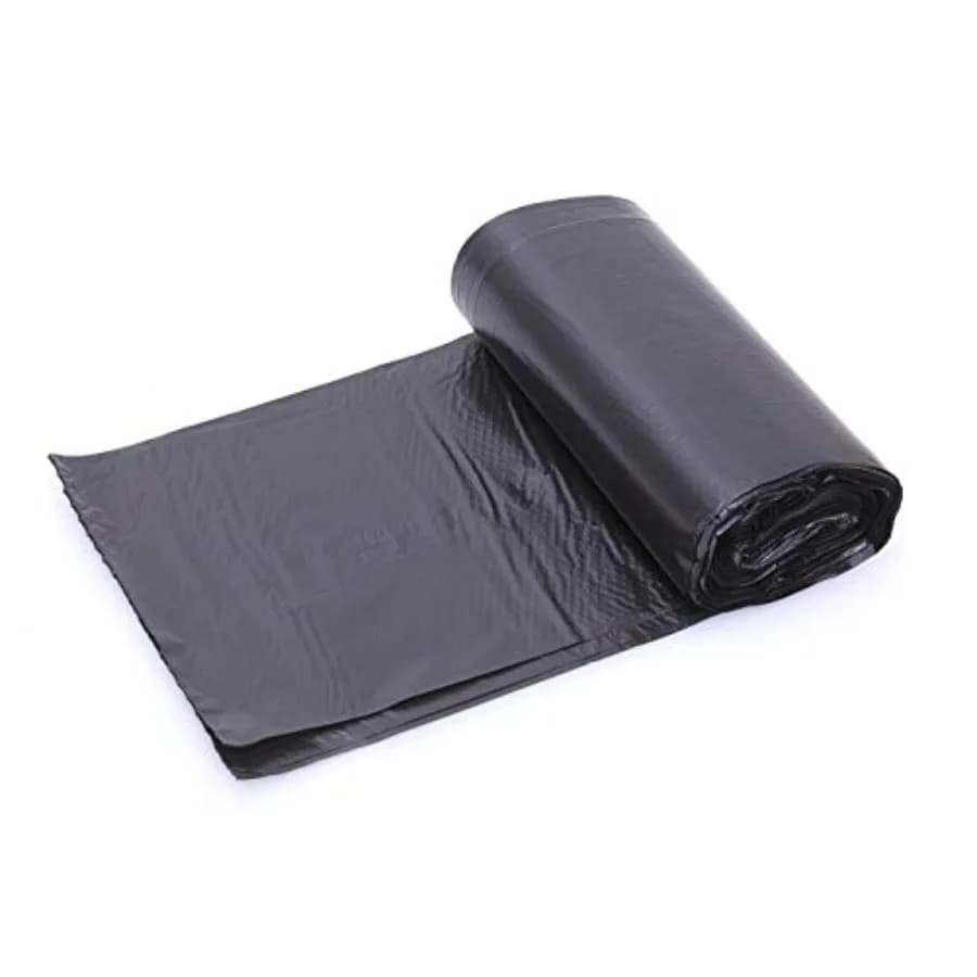 1.2-1.5 Gallon/180pcs Small Wastebasket Trash Bags Black Garbage Bag, Thin Material, Bedroom Office Trash Can Liners