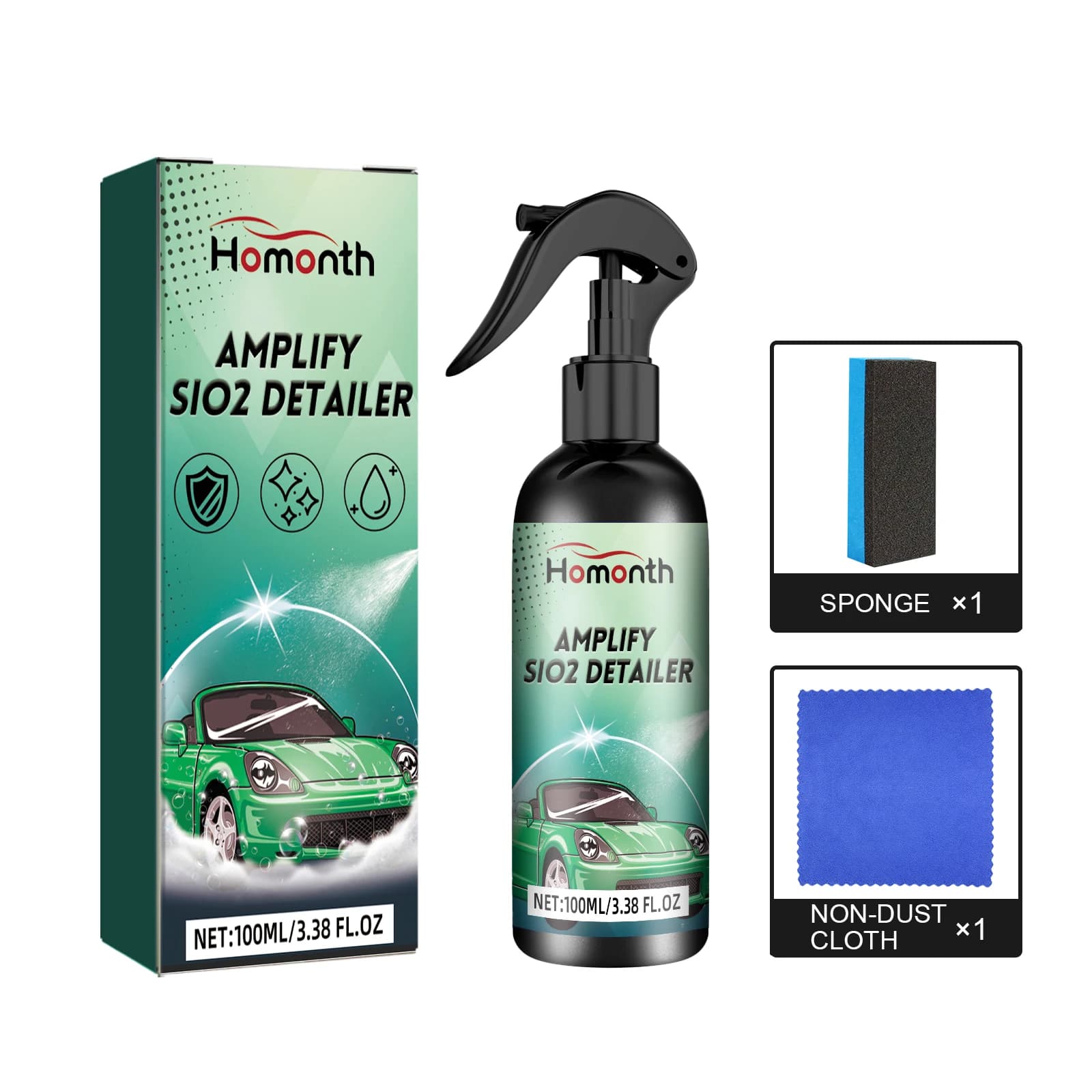 Car Cleaning & Gloss Boost Spray Scratch Stain Remover Polishing Coating Wax Quick Refinish Auto Paint Surface Remove Dirt Blemishes Restore Shine One Step Sealing Polishing Agent Vehicle Exterior Care Product Overseas Warehouse