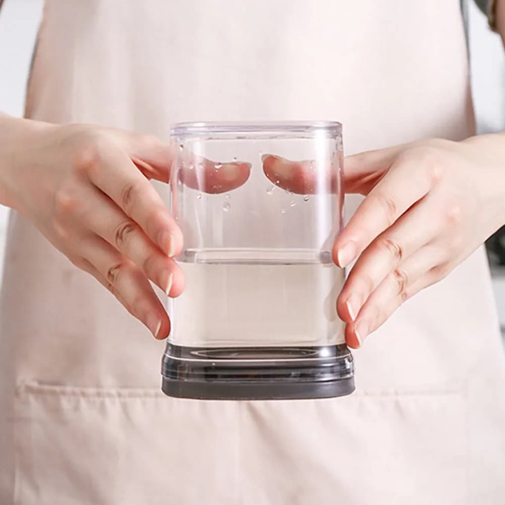 2 contenitori per alimenti in plastica con bocca larga da 520 ml, chiusura ermetica per alimenti secchi, frutta secca, spezie, caramelle, snack, polveri, contenitore per la conservazione in cucina