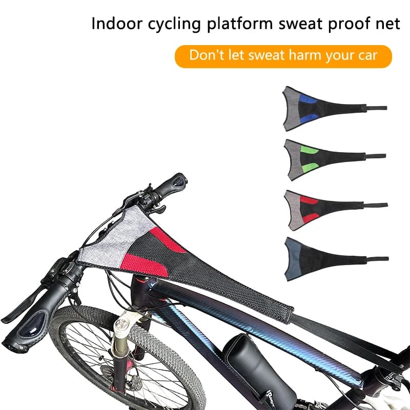 Bike Trainer Sudore Assorbe la cinghia della rete Telaio della copertura del sudore della bicicletta Guardia Net Catcher Protezione elastica Cintura per allenatore Turbo
