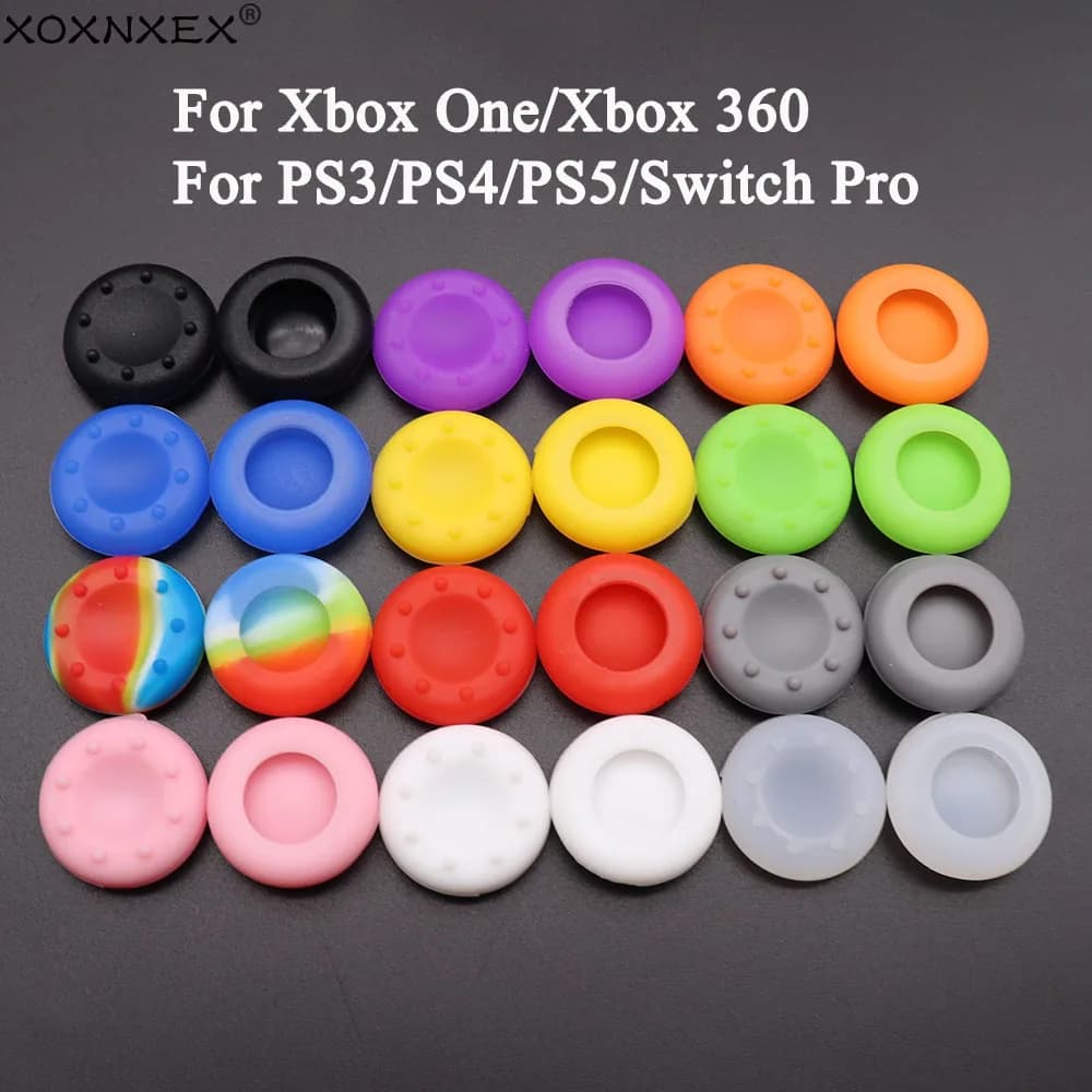 10 pezzi antiscivolo in silicone analogico joystick pollice stick grip cap per PS4 PS3 PS5 levetta copertura testa per Xbox 360 Xbox One Control