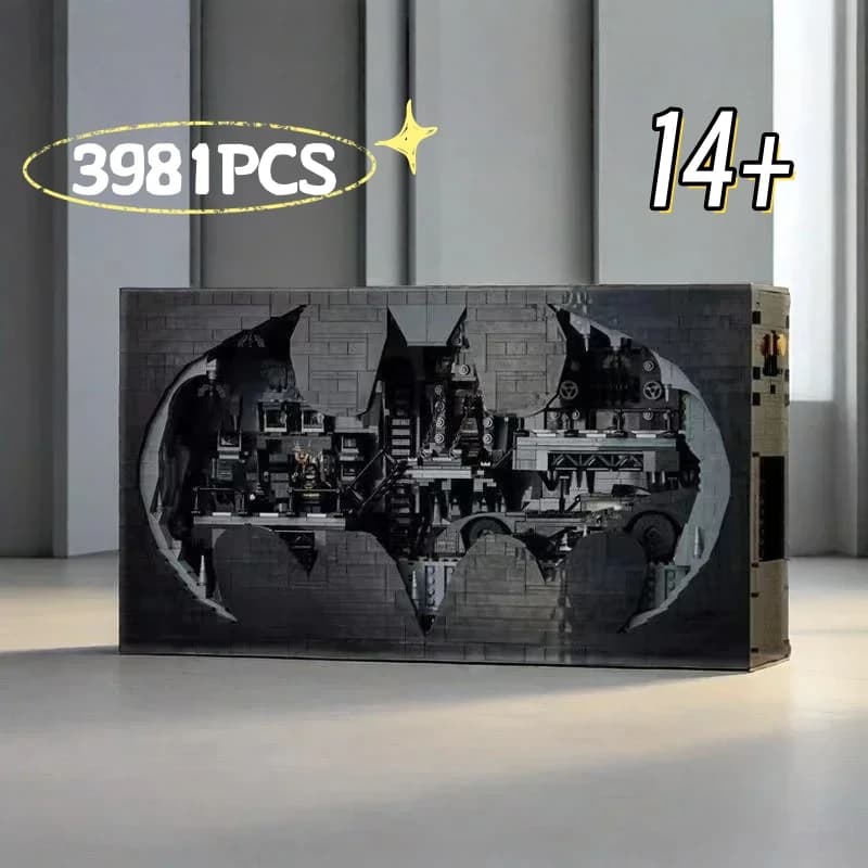 Kit Creativo da 3981 Pezzi 76252 Batcave Shadow Box, Decorazione per la Casa, Regalo di Compleanno per Bambini, Batcave Supereroe, Blocchi da Costruzione Fai-da-Te