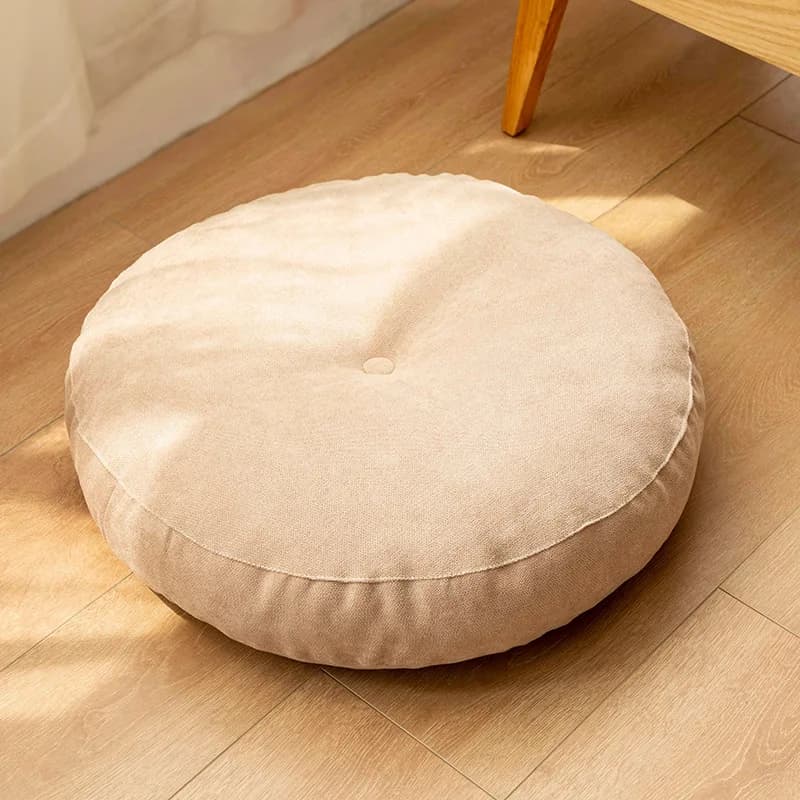 Cuscino da Pavimento Morbido e Rotondo, Grande, per Meditazione e Yoga, Spesso, Regalo, Tatami Giapponese, Cuscino per Bambini, Tappetino, Pouf, Cuscino per Sedia per Casa