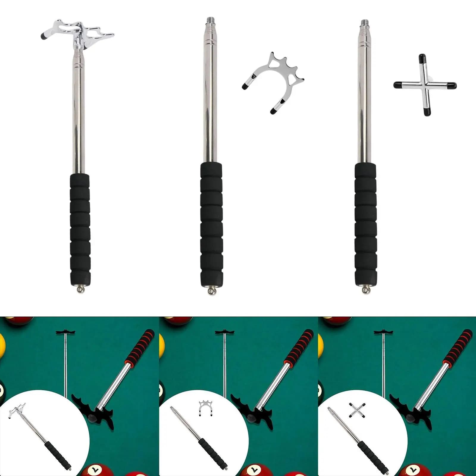 Accessorio da biliardo di ricambio per stecca da biliardo retrattile, poggia stecca da biliardo, testa per stecca da biliardo per mazza da biliardo