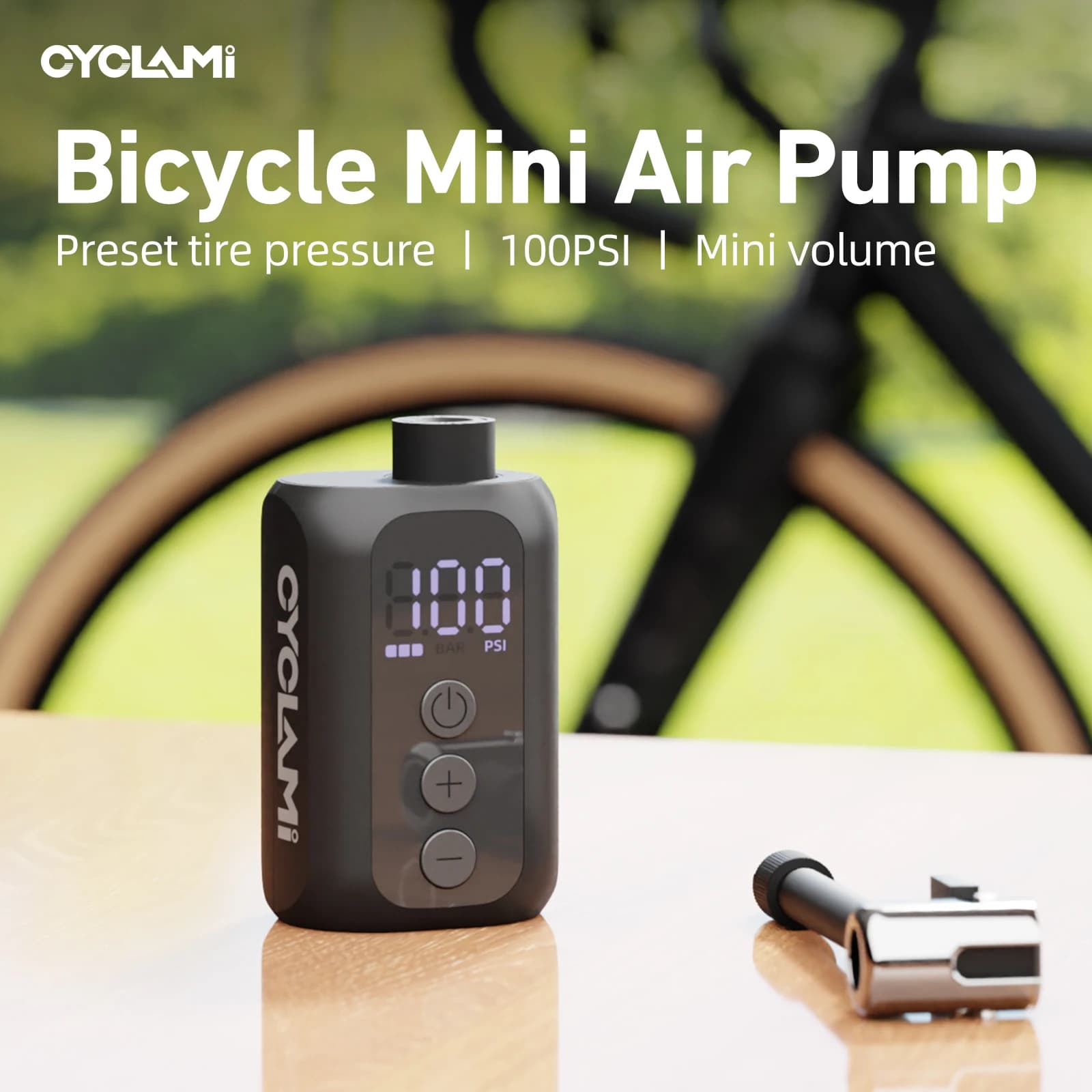 CYCLAMI A5s Gonfiatore elettrico per pneumatici per bici Mini pompa ad aria Velo ad alta pressione Gonfiatore per bicicletta MTB Accessori per ciclismo