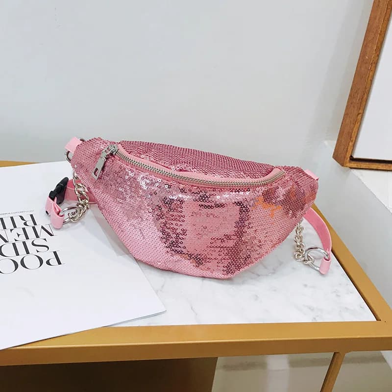 Borsa da petto da donna alla moda personalizzata in edizione coreana di nuova moda da donna Borsa per telefono con croce diagonale glitterata da donna