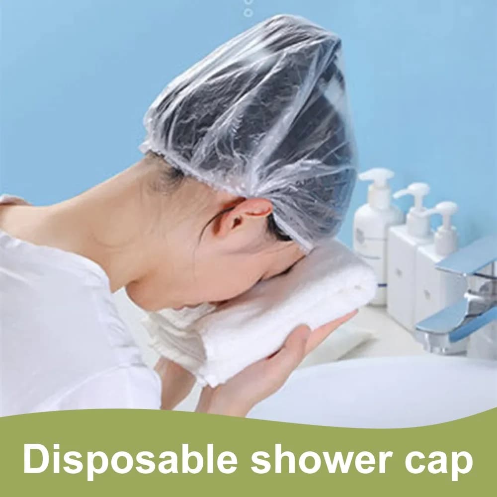 100/200Pcs Disposable cling film cover Food Covers for Food Preservation Children Shower Stretchable Cap Plastic Elastic Cover