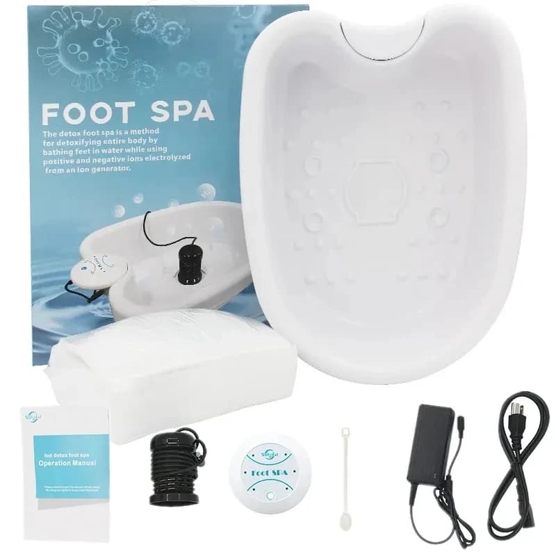 Macchina per massaggio ai piedi disintossicante ionico con bacino elettrico per piedi spa massaggiatore per bagno tessuti profondi puliti vibranti Array per la cura delle vibrazioni