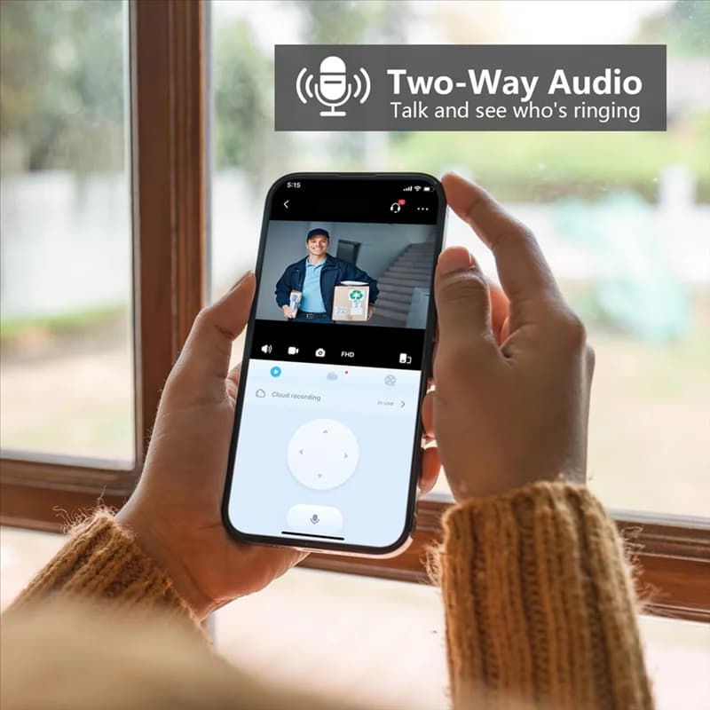 【Preferito del negozio!】Camera per campanello Nessuna tariffa mensile Telecamera per campanello wireless Telecamera per campanello per porta esterna
