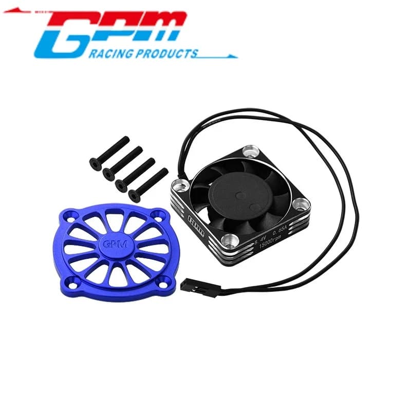 GPM MGO018FANA 7075 DISSIPATORE DI CALORE DEL MOTORE IN ALLEGA CON VENTOLA DI RAFFREDDAMENTO DELLA METALLO E COPERTURA PROTEZIONE PER ARRMA 1/10 GORGON 4X2 MEGA 550 /