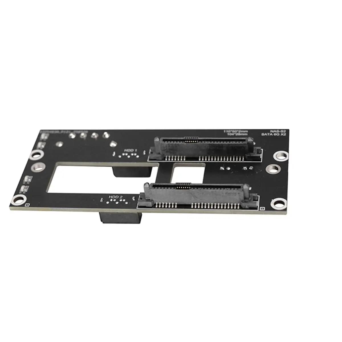 Nuovo Backplane Elettronico per Doppio Disco Rigido da 2,5 Pollici, Adattatore per Chassis NAS, Piastra di Adattamento per Server di Archiviazione con Alimentatore 4D Grande