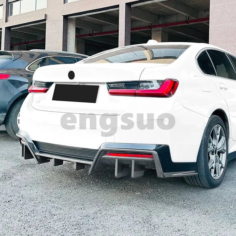 For BMW I3 2022 + Tail Lip Rear Lip Air Knife Spoiler Corner Diffuser Exterior Modification