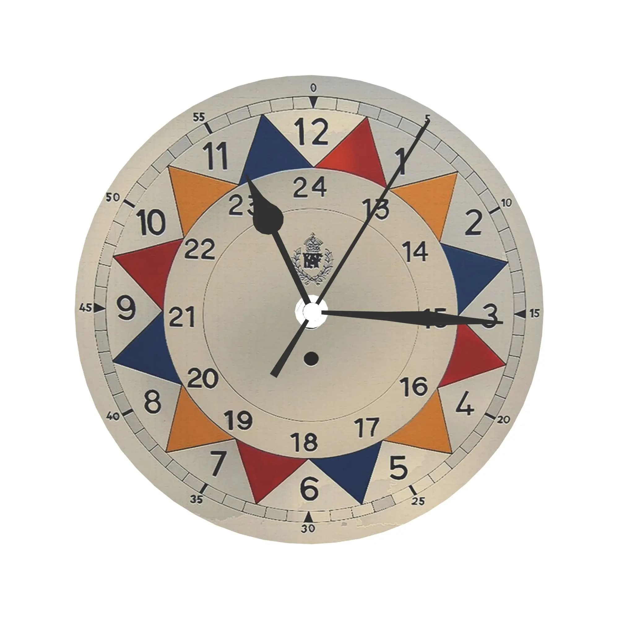 Orologio da parete con settore RAF Decorazione della stanza Orologio rotondo silenzioso per camera da letto Soggiorno Cucina Casa