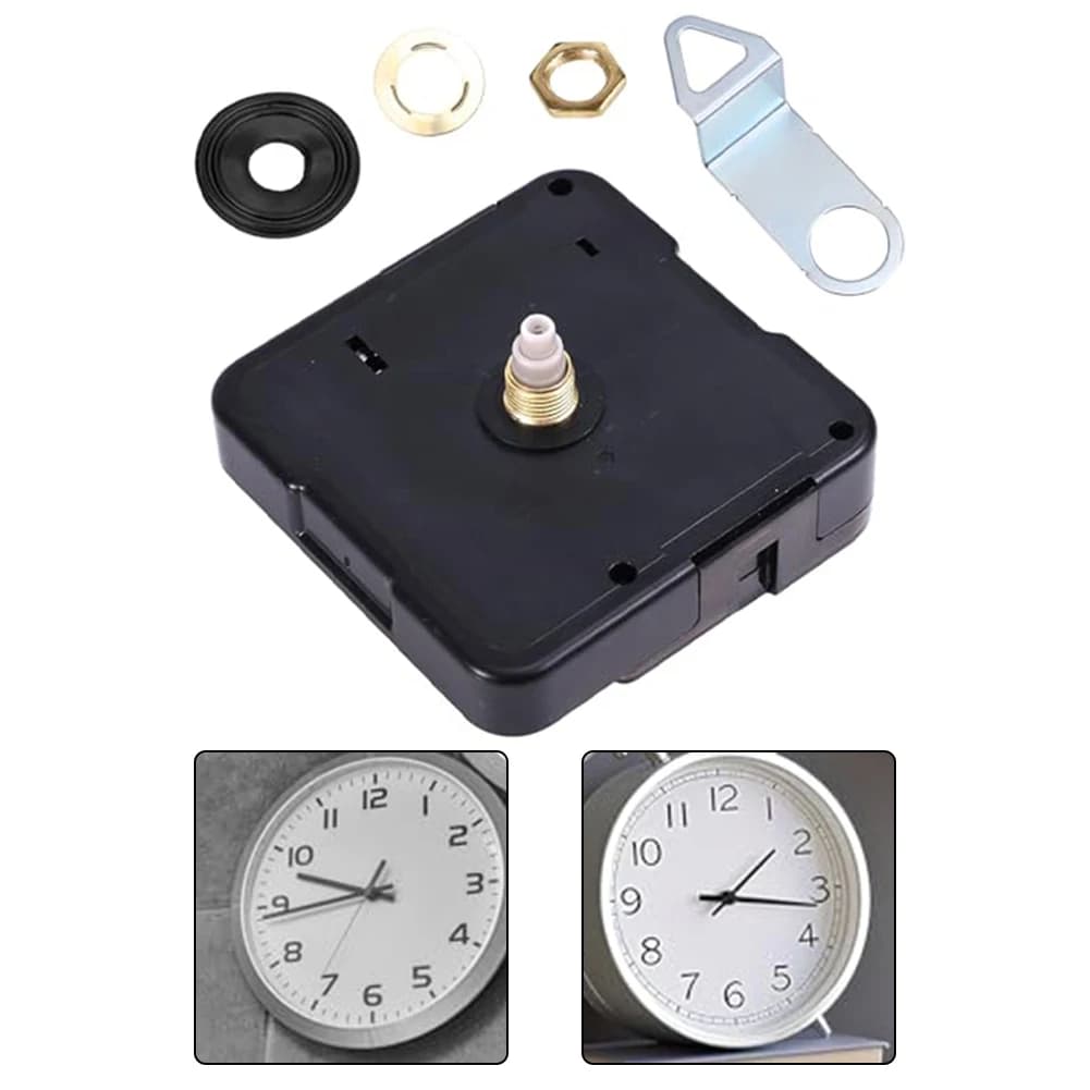 Replacement Kit Movement Watch Quartz Fai-da-te, Metal Wall Clock Accessories, 13mm Tree Movement, Black Watch Accessories