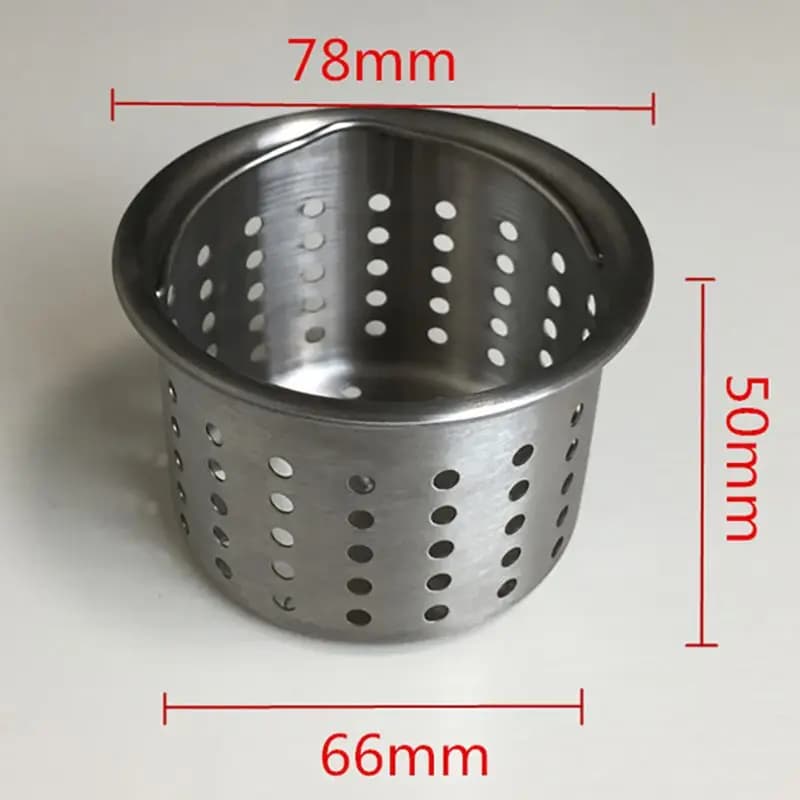 78MM lavello da cucina filtro scarico fognatura tappo cestello filtro rete a rete, lavello per uso domestico cestino filtro immondizia tappo