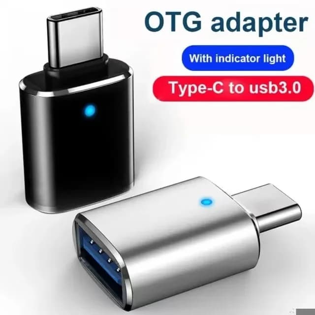 USB 3.0 OTG USB 3.0 Converter from USB-C to USB Suitable for MacBook Samsung Xiaomi Huawei LED USBC Connector OTG
