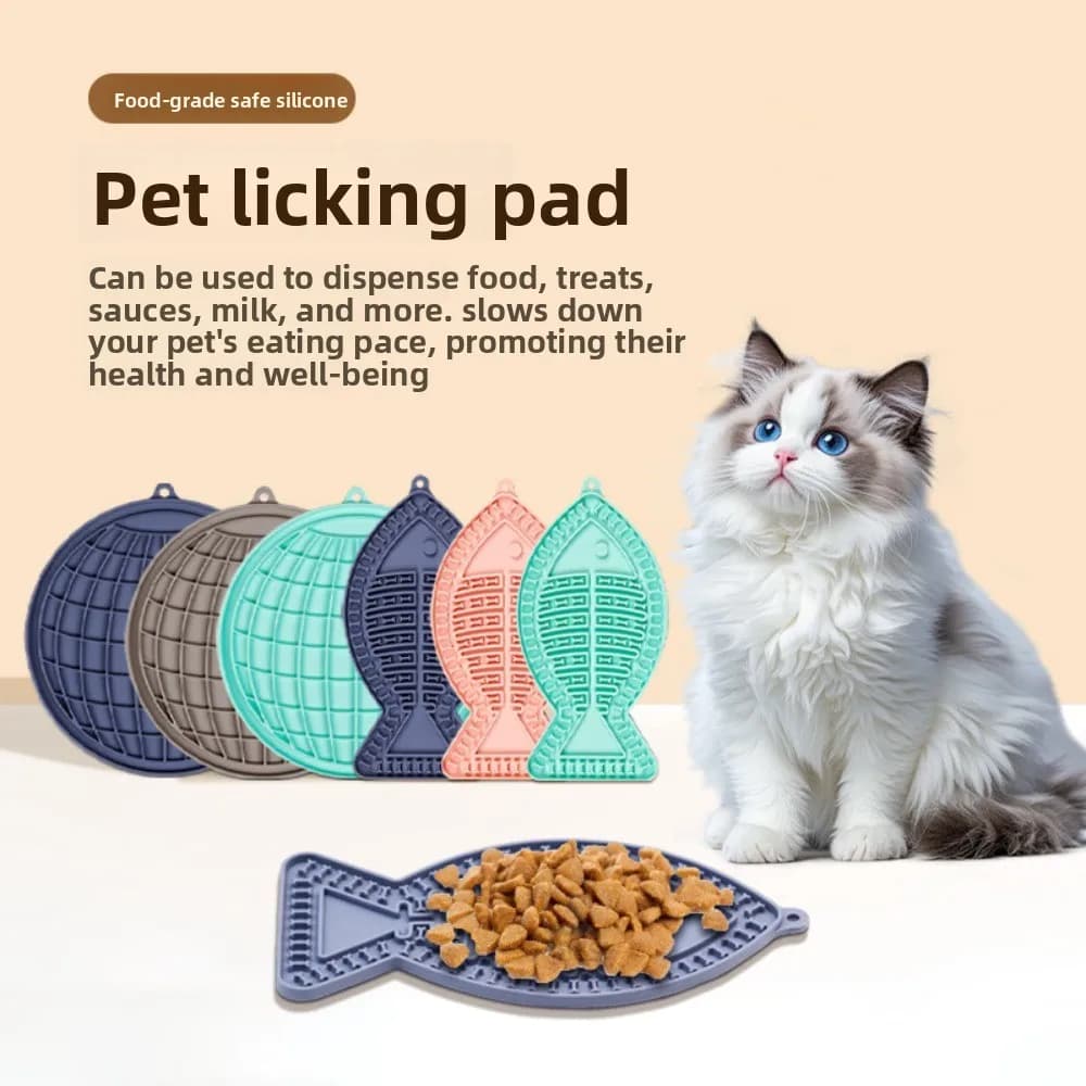 Nuovo Tappetino Anti-soffocamento per Animali Domestici in Silicone, Tovaglietta Anti-ingozzamento per Cani, Ciotola in Silicone per Alimentazione Lenta, Accessori per l'Alimentazione degli Animali