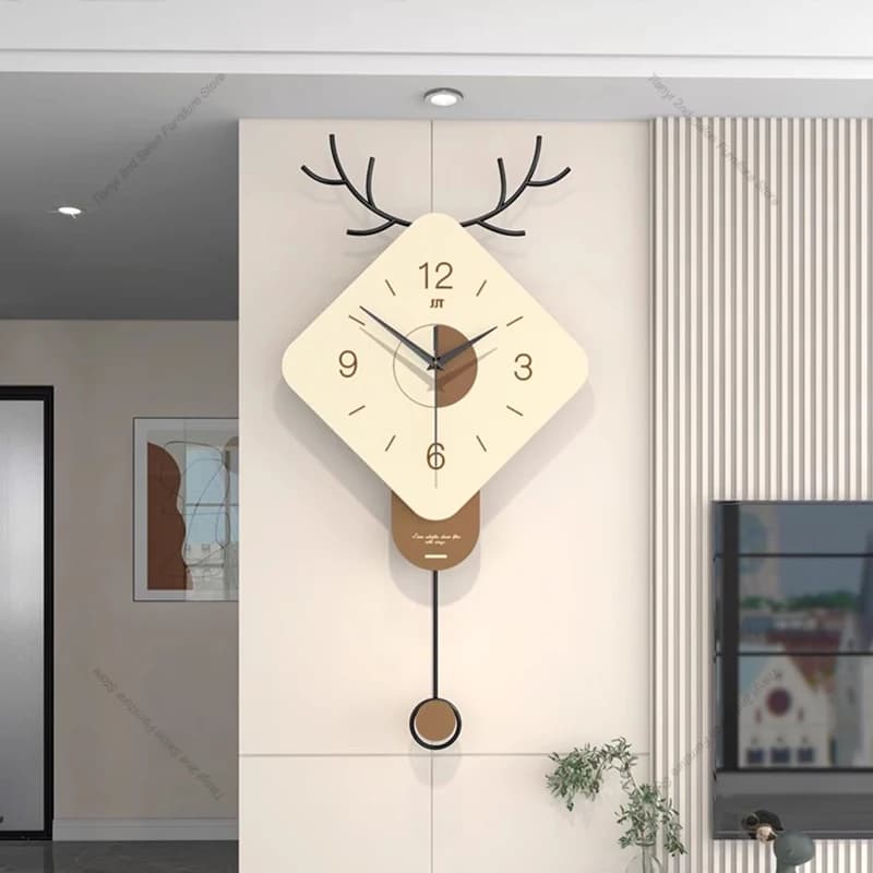 Nordic Art Mural Wall Clocks Living Room Elegant Luxury Decoration Wall Clocks Silent Electronic Home Decor Reloj Pared LLWC