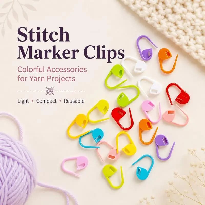 200/100/50pcs Colorful Stitch Marker Rings Plastic Knitting Crochet Clip Crochet Tools for DIY