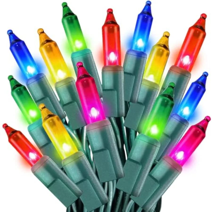 Christmas s String 33Feet 100 Count Incandescent Bulbs Mini s with for Christmas Tree, Garland, Wedding, Party, Home, Indoor an