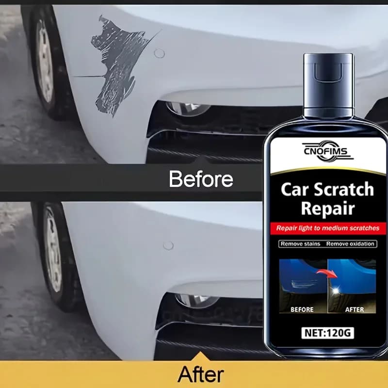 Cera Riparatrice per Graffi Auto, Crema Lucidante per Rimuovere i Graffi da Tutti i Veicoli, Restauro Rapido e Brillante, Soluzione Ideale per la Cura della Carrozzeria