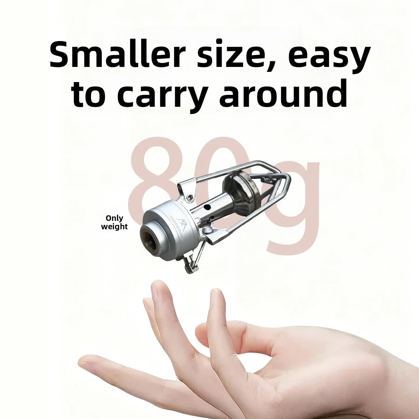 Mountainhiker Ultra Light Mini Three Leaf Stove Foldable Aluminum Integrated Camping Stove Head Gas Stove for Outdoor BBQ Picnic