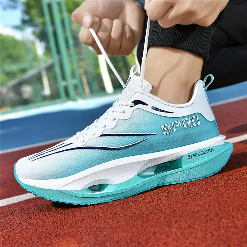 2026 New Model Parent-Child Popcorn Soft-Tread Shock Absorbing Sports Shoes for Students Carbon Plate Running Shoes