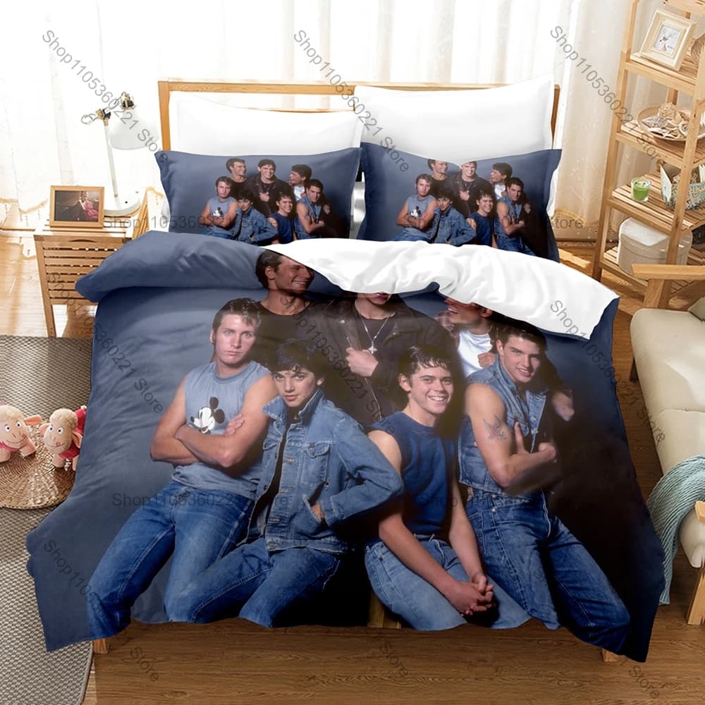 The Outsiders Classic Novel Movie Print 3PCS Bedding Set Duvet Cover + 2 Pillowcases Soft Bed Linen For Book & Movie