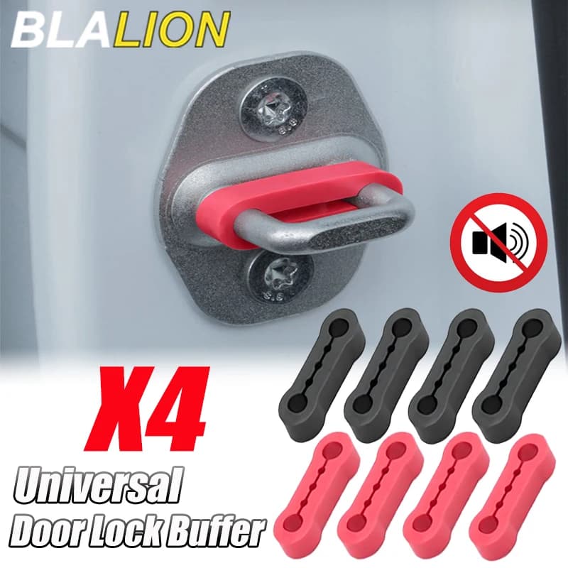 BLALION Universal Car Door Lock Damper Buffer For Toyota Nissan VW Hyundai Lada Peugeot Deadener Seal Shock-Absorbing Protector