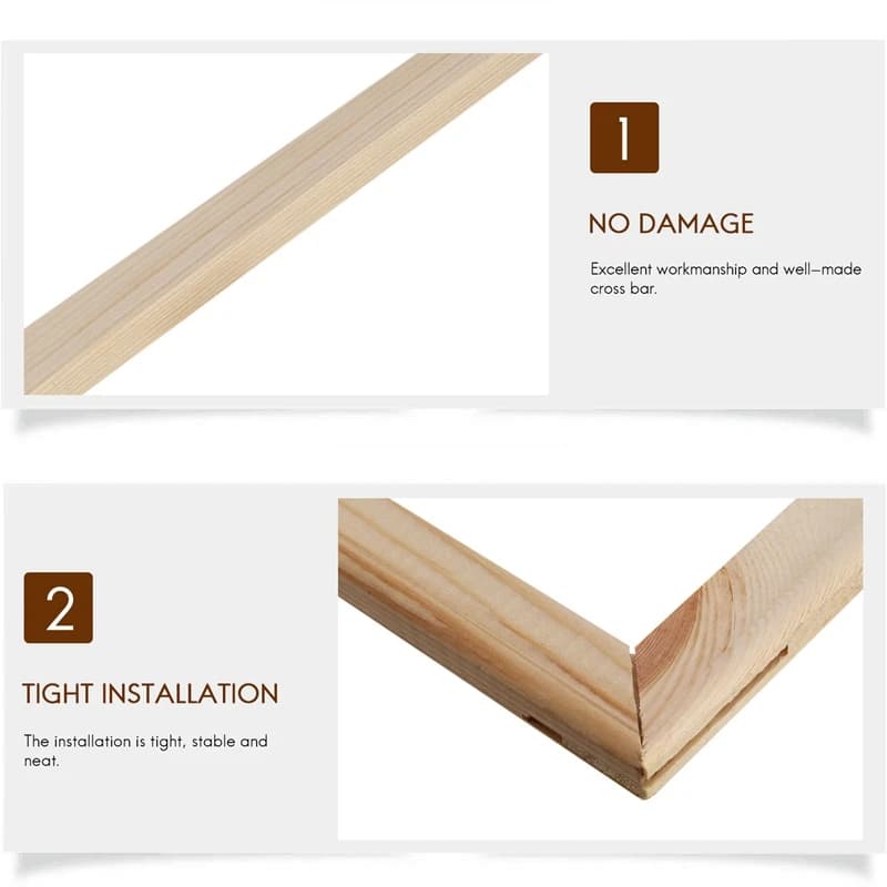 40X50 cm Cornice in legno Cornici fai da te Arte adatta per la decorazione domestica Pittura Dipinti digitali