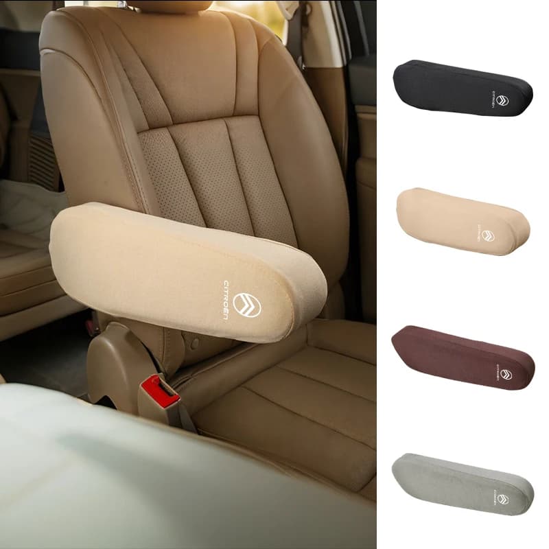 Car Seat Armrest Cover Dust-proof Hand Protector Elastic Cloth Covers Accessory For Citroen C4 C3 C5 C1 C2 VTS Berlingo Celysee