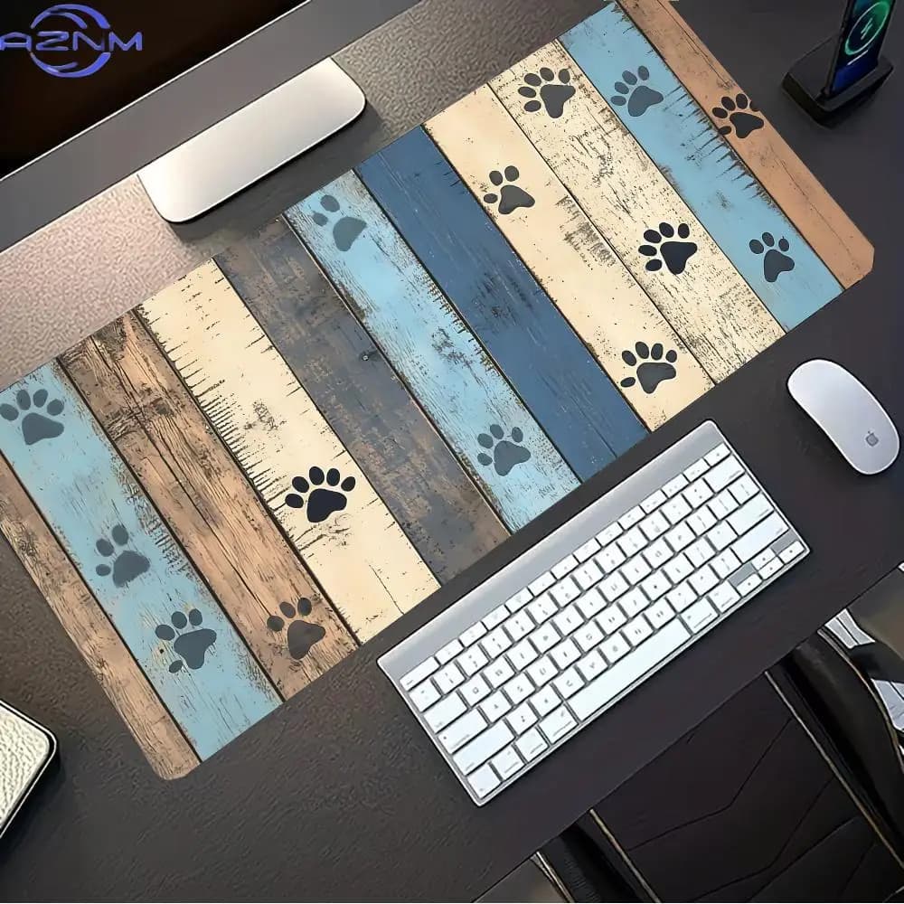 Cat paw prints Mouse Pad Mous Pad Pc Gamer Computer Accessories Mousepad Gaming Laptop Keyboard Carpet Large Desk Mat rug