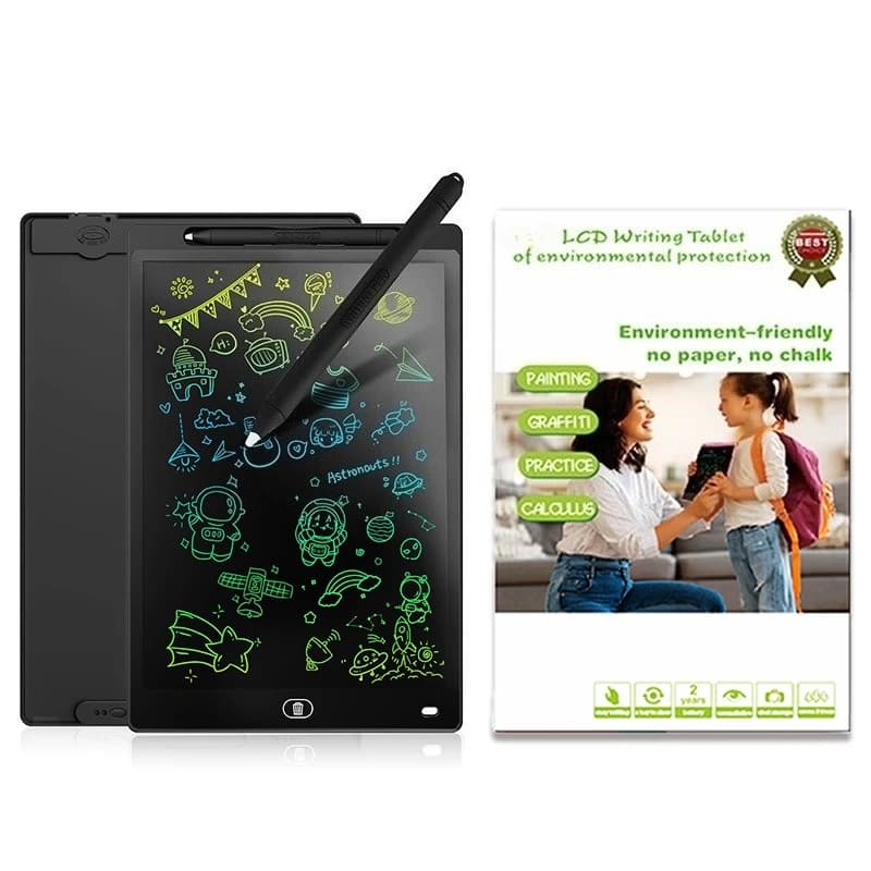 Tablet da Disegno 12 Pollici, Lavagna LCD per Scrittura e Disegno, Tavoletta Elettronica per Apprendimento Precoce