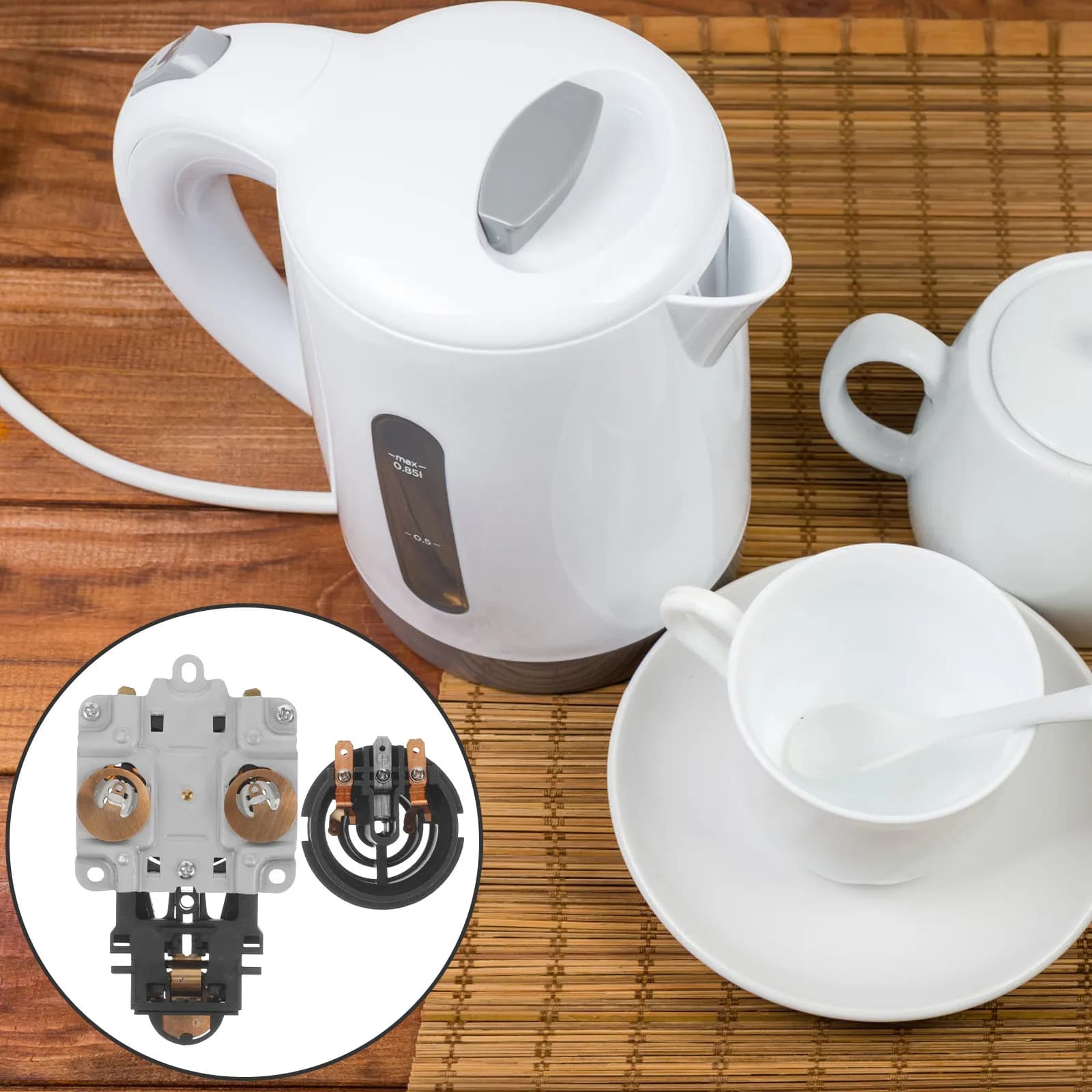 Kettle base with Temperature Control, Plastic and Metal, Stable and Reliable, Electric Kettle Spare Parts, Thermal Control