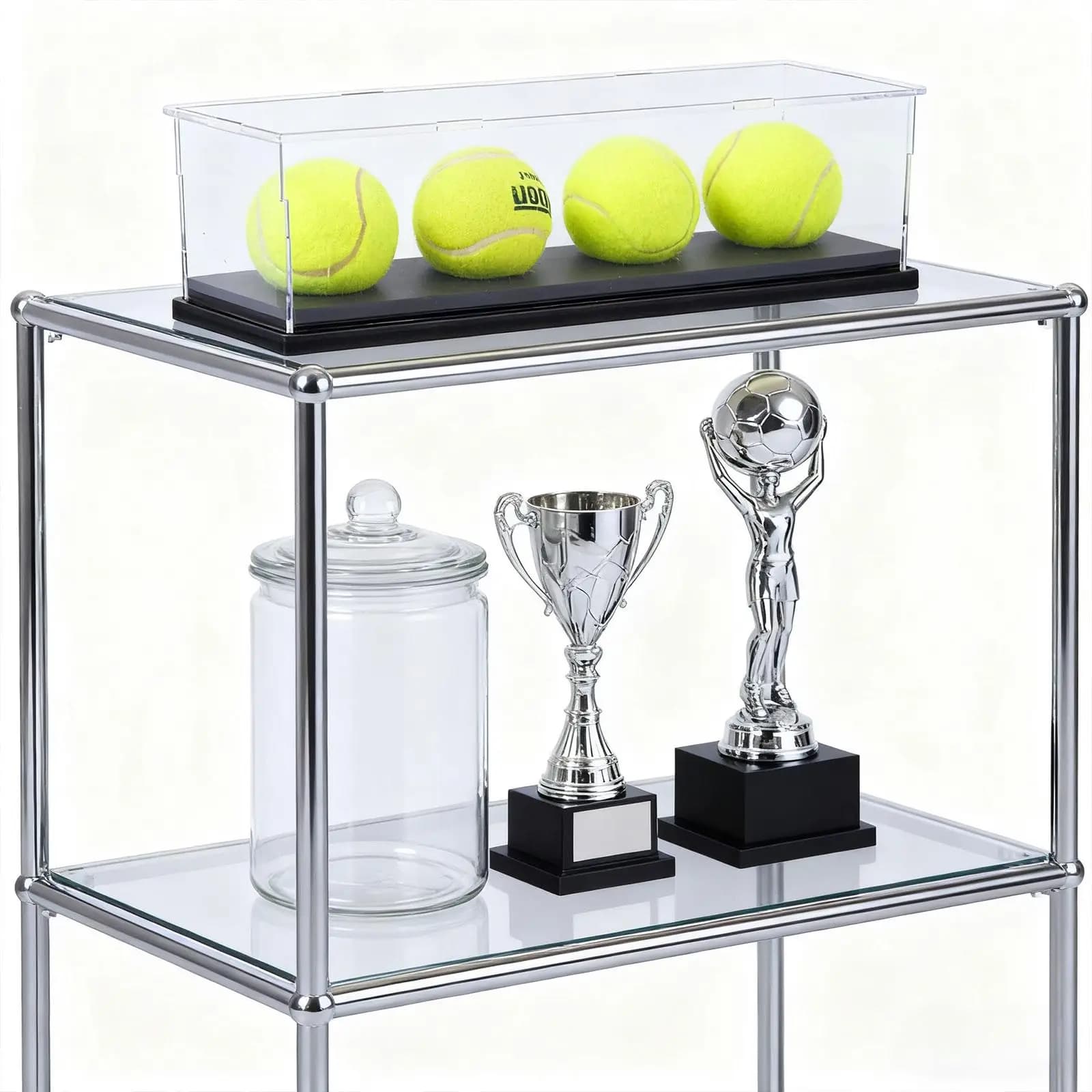 Espositore in Acrilico Trasparente Antipolvere per Palline di Baseball, Tennis, Golf e Palline Firmate