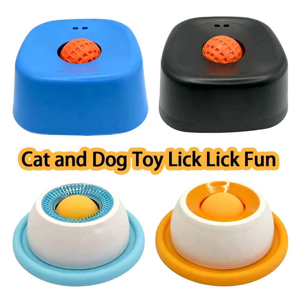 2026 New Non-Slip Pet Licking Bowl with Slow Food Design Educational Toy for Dogs/Cats Fun And Engaging Feeding Solution