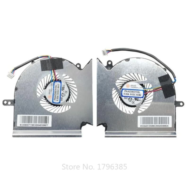 Nuova ventola di raffreddamento della CPU per MSI GE63 GP63 GL63 GE63VR GE73 GP73 GL73 GE73VR Ventola per laptop PAAD06015SL-N417 N384 DC 5V 0.55A
