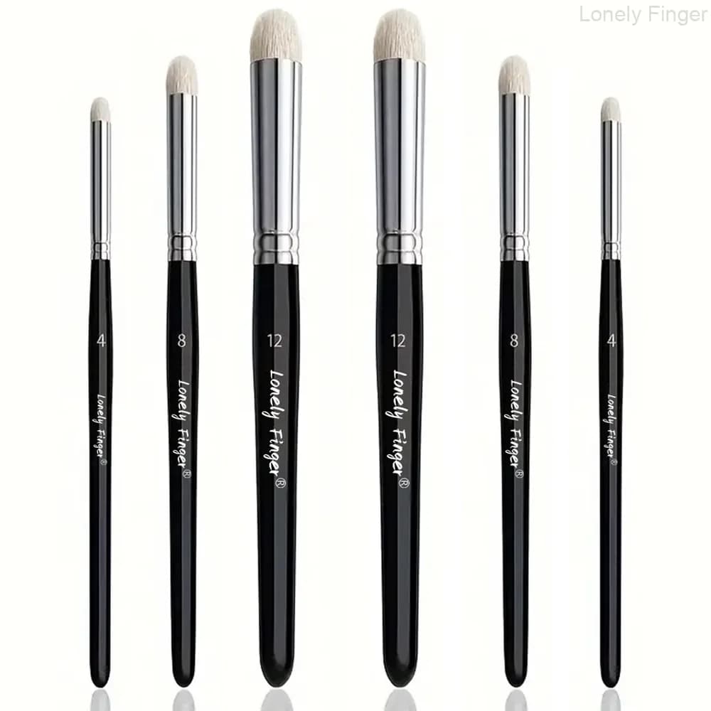 Drybrush of 1/3/6-Hobby Detail Paint Brush Set, 3 Sizes Wool Hair Acrylic Paint Brushes for Tabletop & Miniature Watercolor Oil