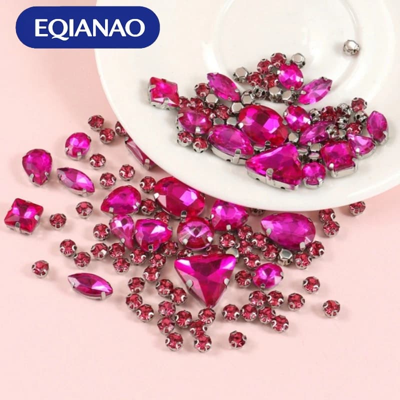 130 pezzi di strass blu royal di diverse misure, pietre di cristallo piatte da cucire per abiti da sposa fai da te, abbigliamento, scarpe e accessori per borse.