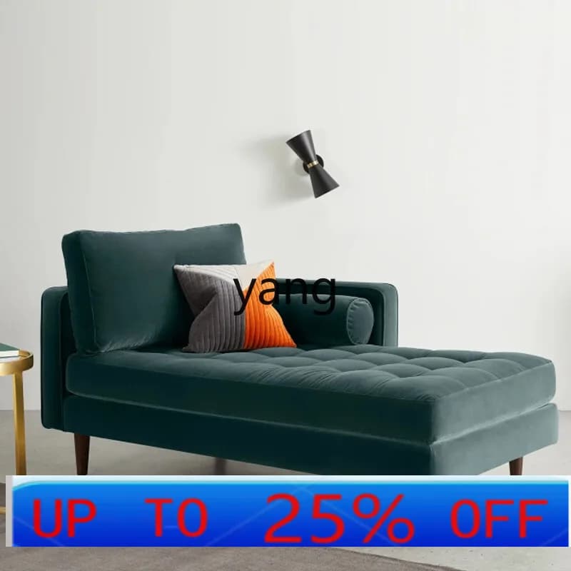 CX luce di lusso soggiorno tofu block divano in tessuto reclinabile moderna semplice chaise longue in legno massello