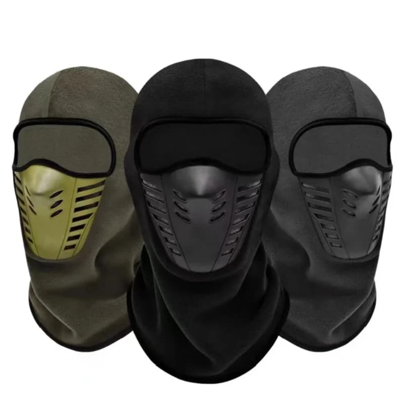 Maschera da Moto in Pile Termico, Balaclava per Mantenere il Calore, Protezione dal Vento per Motociclisti, Uomo e Donna, Ideale per l'Inverno e lo Sci