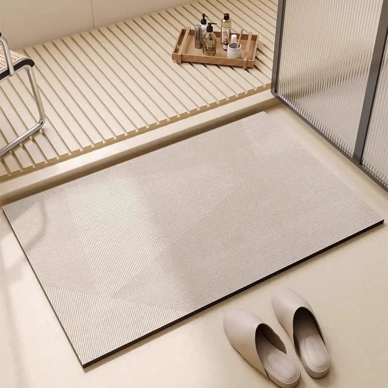 Tappeto da bagno Tappetino in fango diatomee Tappetini antiscivolo per pulire i piedi Tappetini da bagno morbidi ad asciugatura rapida in diatomee lavabili