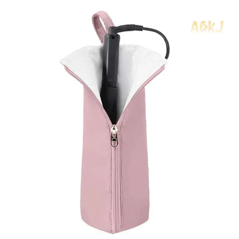 ABKJ-Support and Hot Iron Mat, Heat Resistant Travel Bag for Iron Hairpins, Iron - Organizer of Hair Tools for Home