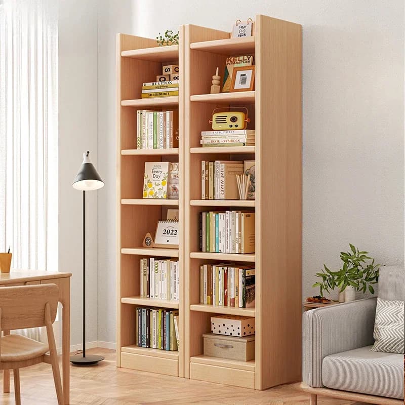 Mobili per soggiorno Portaoggetti in ferro Portariviste pieghevole con grande struttura Libreria in legno Scaffale angolare Librero Espositore Libri