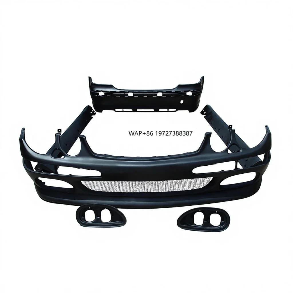 E CLASS W211 B Style Body Kit Fit for E300 E200 Front Bumper Side Skirt and Rear Diffuser Frp Facelift