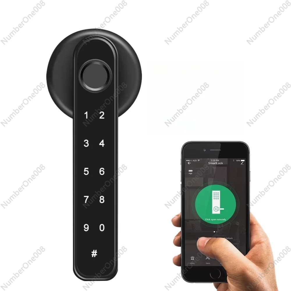 Serratura intelligente con impronta digitale e password con accesso alla chiave di emergenza