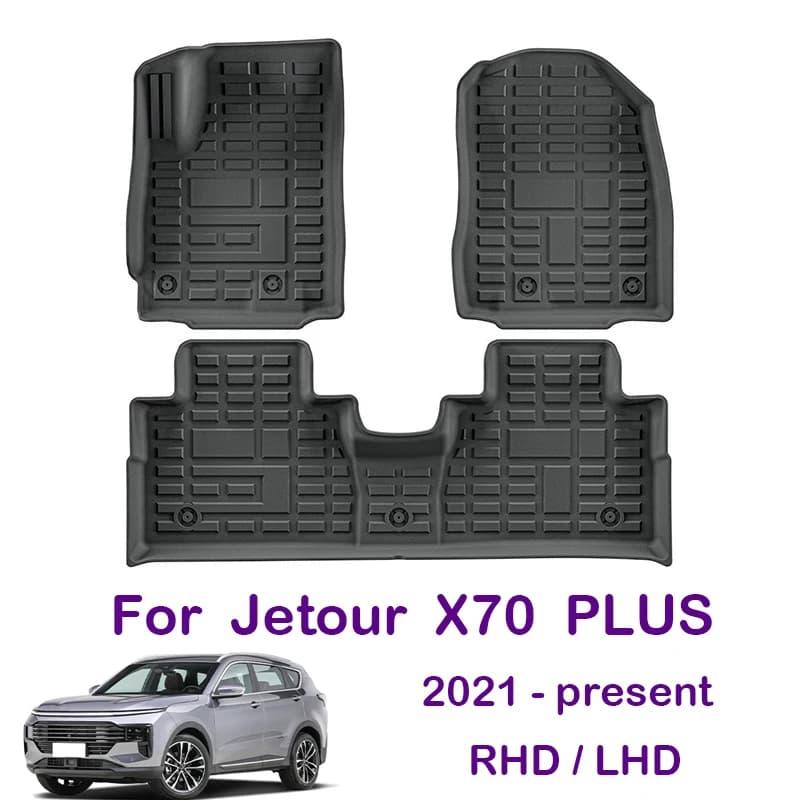 Tappetini per auto per Jetour X70 PLUS 2025 2021-presente Cargo Liner Trunk Mat Kit tappeti per auto impermeabili per tutte le stagioni LHD RHD