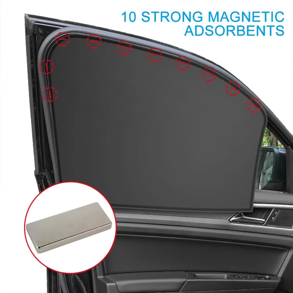 Parasole magnetico per auto Tende di protezione UV Copertura per protezione solare Doppi lati Finestra automatica Copertura protettiva per parasole Accessori fai da te