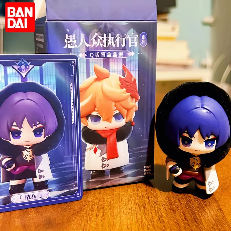 Disponibile - Genshin Impact Fatui Harbinger Blind Box Scaramouche The Wanderer Chibi Figure PVC Anime Gioco Merchandising Giocattolo Regalo di Natale