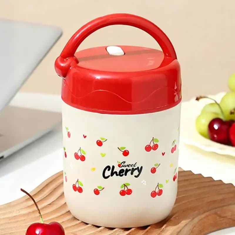 304 Stainless Steel Insulated Lunch Box Portable Leakproof Thermal Food Container with Carry Bag for Office Workers